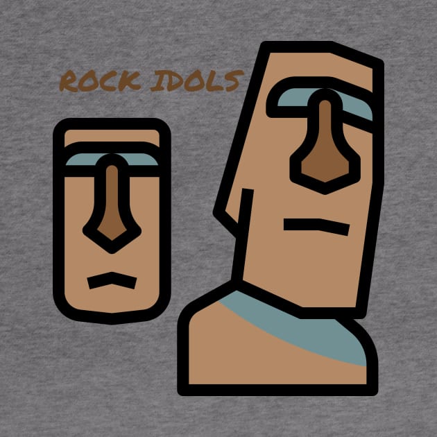 Rock Idols from Easter Island by MelloHDesigns